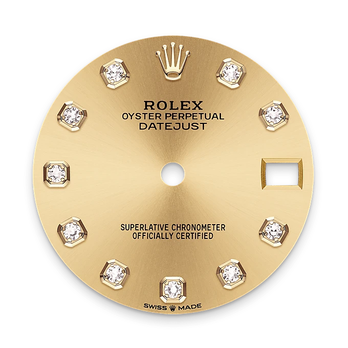 rolex M278383RBR-0025   - Il quadrante color champagne